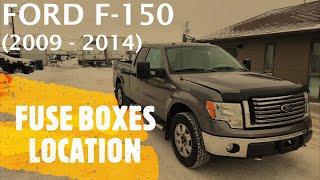 Ford F-150 - FUSE BOX LOCATION (2009 - 2014)