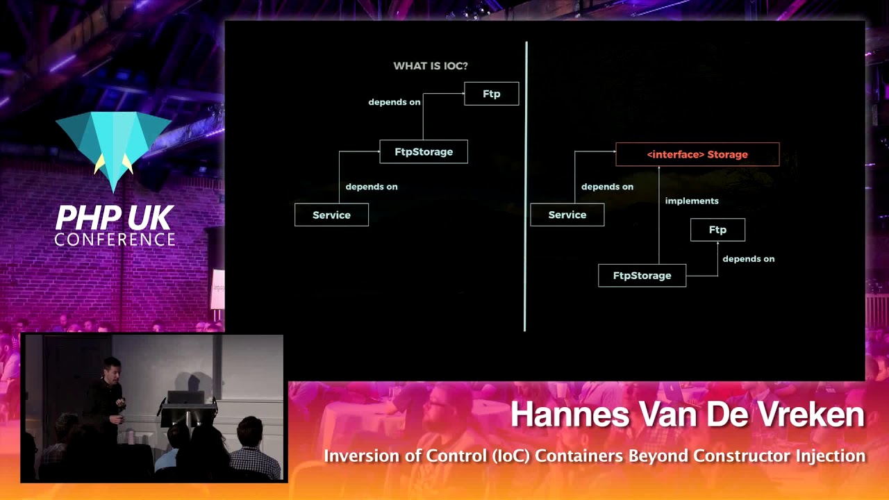 PHP UK 2018 - Hannes Van De Vreken - Inversion of Control Containers Beyond Constructor Injection