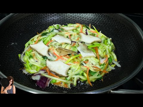 To lose weight! Do you have 1 potato and cabbage at home? Vegetables taste better than meat! ASMR