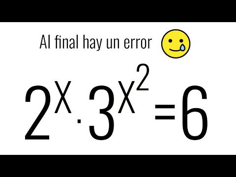 CÓMO RESOLVER ECUACIÓN EXPONENCIAL CON BASES DISTINTAS. Álgebra Básica