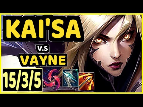PADDEN (KAI'SA) vs VAYNE - 15/3/5 KDA BOTTOM ADC GAMEPLAY - EUW Ranked DIAMOND