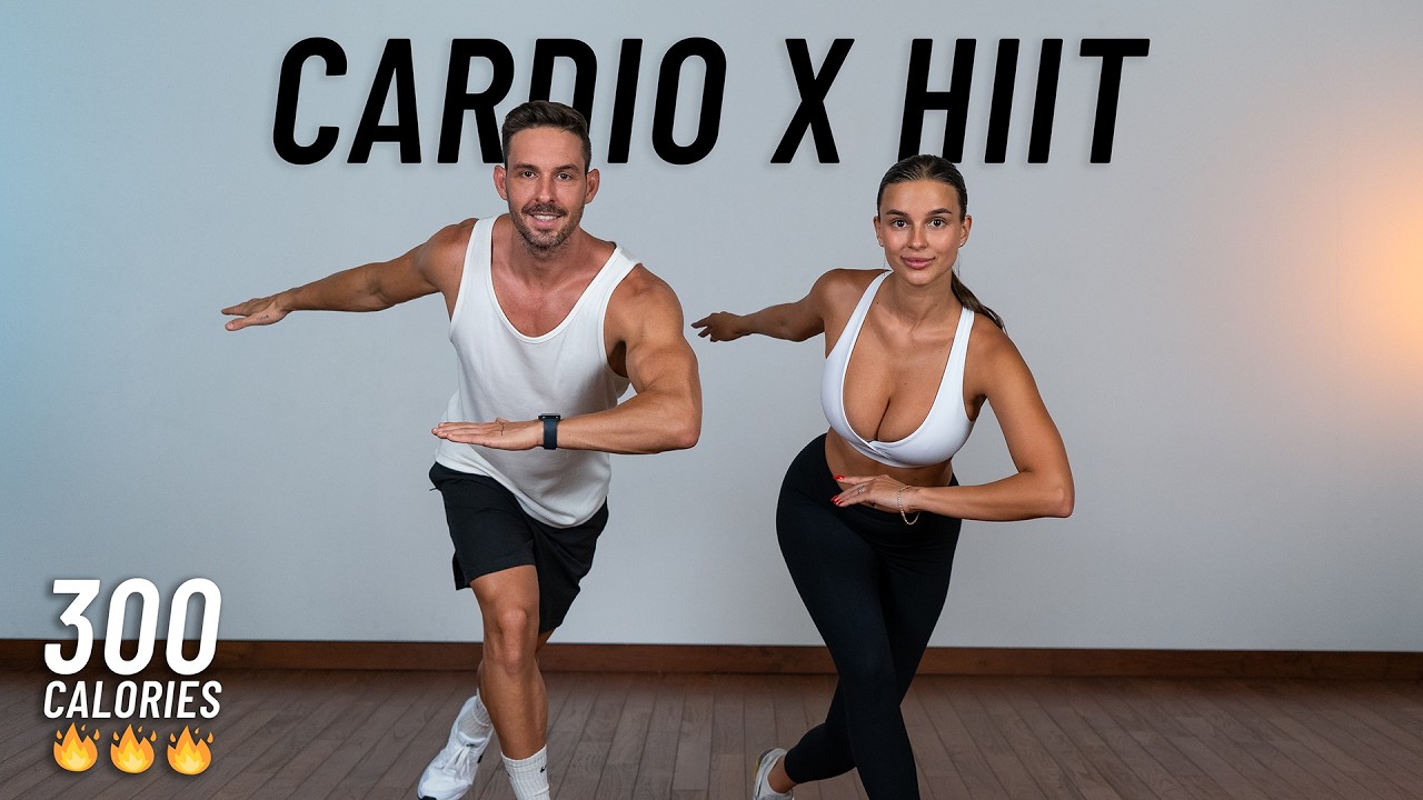 20 MIN CARDIO HIIT WORKOUT - ALL STANDING - Full Body, No Equipment, No Repeats