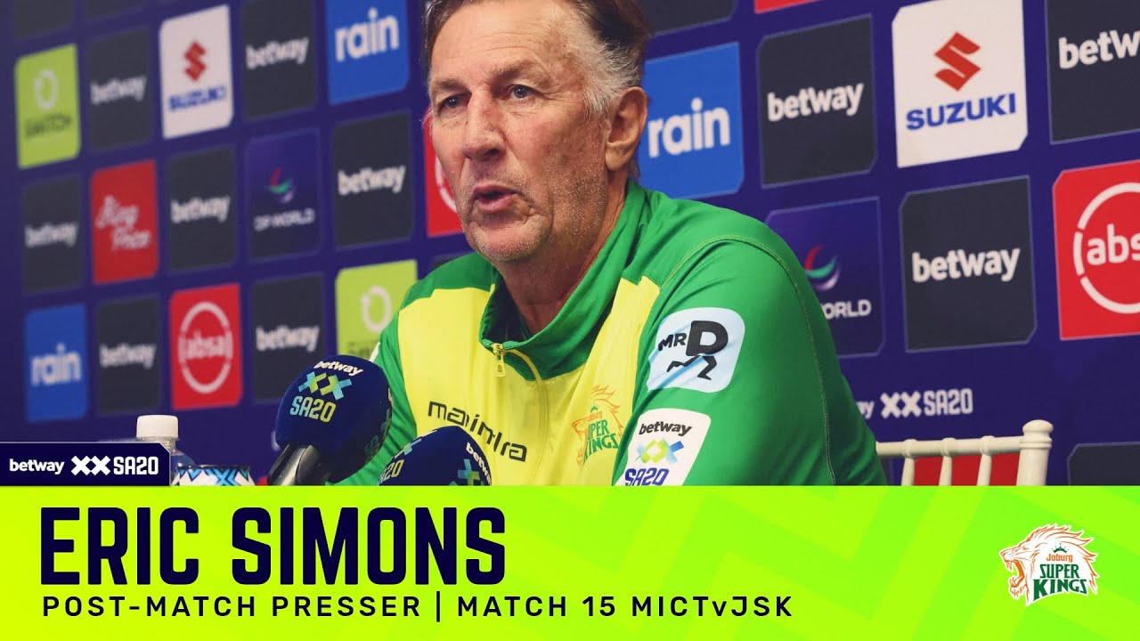 Eric Simons, Joburg Super Kings | MICTvJSK Post-match presser | Betway SA20