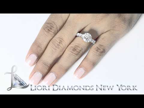 ER-SOLD-061 - 4.07 Carat F-SI3 Certified Natural Round Diamond Engagement Ring 18k White Gold