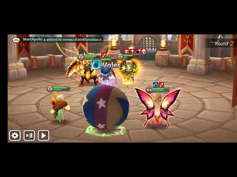 Summoners war - Raki Ophelia fran combo & Olivia bulldozer racuni