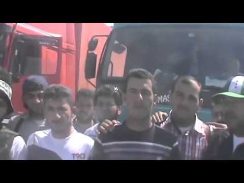 كلمة الملازم رفعت خليل في معبر باب السلامة بعد السيطرة عليه من قوات الأسد في مدينة اعزاز في ريف حلب الشمالي