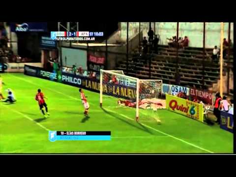 Gol de Borrego. Douglas Haig 2 - Atlético Paraná 1. Fecha 4. Primera B Nacional 2015. FPT