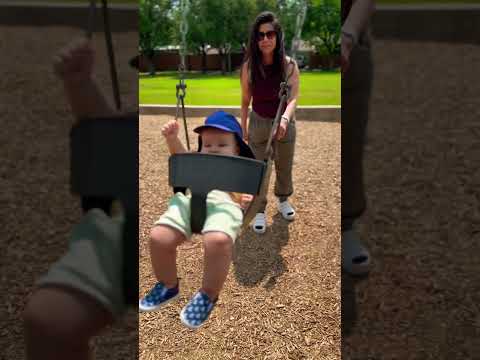 Baby’s first time on a swing #babies #babyvideos #cutebaby #babiesofyoutube #babytube