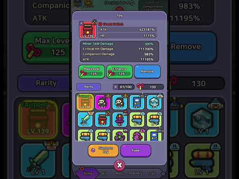 MAX LEVEL EXOTIC TOY - Legend of Slime: Idle RPG War - YouTube