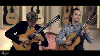 Aros Guitar plays Prelude César Franck on two 2016 Duo Yulong Guo Chamber Concert Doubletop guitars