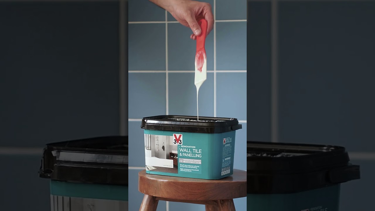 Painting Bathroom Tiles with V33 Wall Tile & Panelling Paint