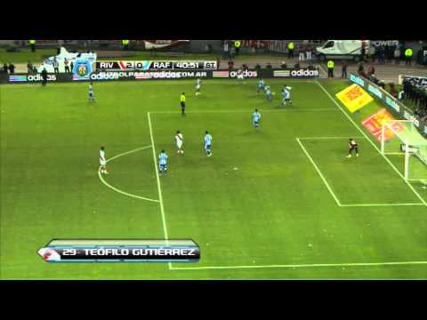 Gol de Gutiérrez. River 2 - Rafaela 0. Fecha 13. Torneo Final 2014. FPT