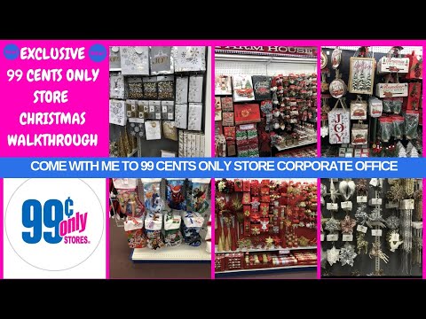 EXCLUSIVE 99 CENTS ONLY STORE CHRISTMAS 2019 WALKTHROUGH|COME WITH ME TO 99 CENTS STORE CORPORATE Video