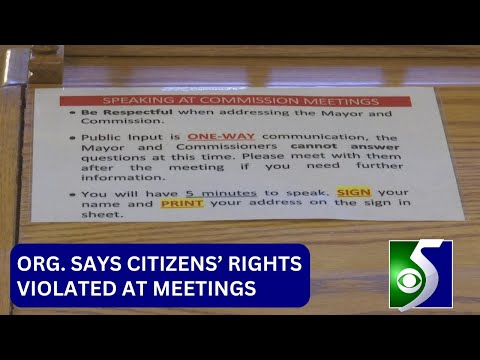 Residents' First Amendment rights violated in city meetings ...