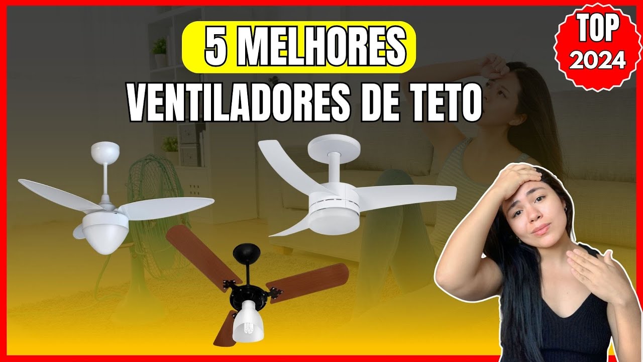 Os Melhores Ventiladores de Teto em 2024! Tem com Controle, Silencioso e Mais...