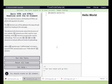 Basic Html Html5 Part 1 Freecodecamp