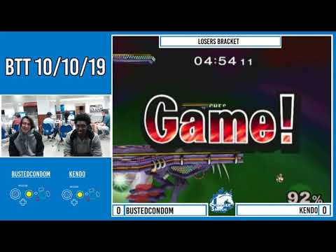 BTT 10/10/19: Melee Singles - Losers Quarters, bustedcondom (Falco) vs Kendo (Doc)