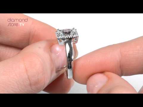 White Gold Aquamarine & Diamond Ring - E5773