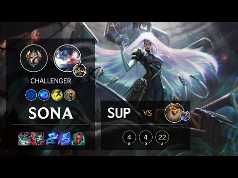 Sona Support vs Bard - EUW Challenger Patch 10.23