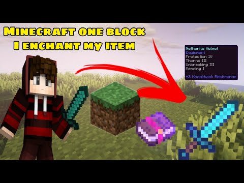 Ultimate Item Enchantment in Minecraft 1 Block