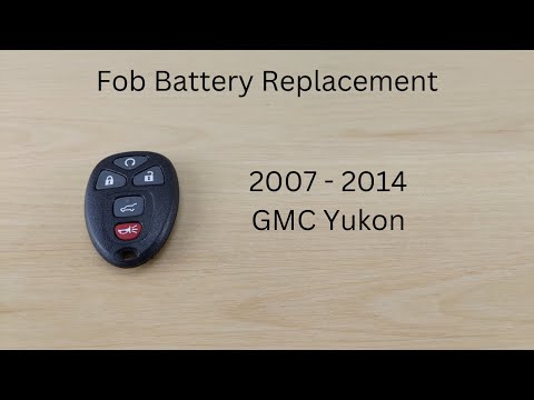How To Replace or Change GMC Yukon Remote Key Fob Battery 2007 - 2014