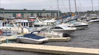 preview picture of video 'Charlottetown Harbour, PEI, Hurricane Arthur, July 5, 2014'