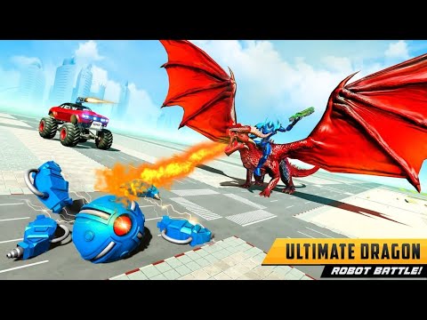 Police Dragon Robot Car Game