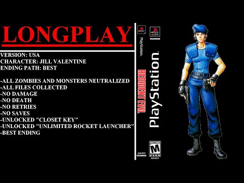 Resident Evil [USA] (PlayStation) - (Longplay - Jill Valentine | Best Ending Path)