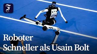 Humanoide Maschinen messen sich im Sport