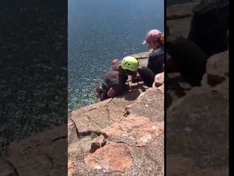 Rock Climbers at  Palisade Head