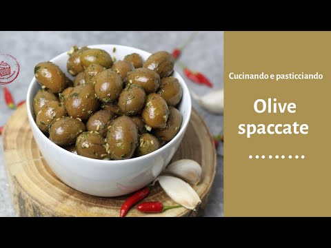 OLIVE SPACCATE-PERFETTE COME ANTIPASTO O APERITIVO🫒🫒🫒
