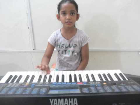 D Majar Scale (left,right & both hands) on Synthesizer by Visruti Kumar,Student of JP'S MUSIC SCHOOL