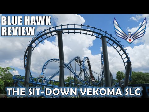 Video review of Blue Hawk by Canobie Coaster