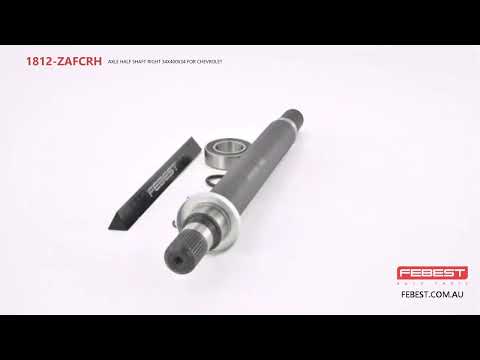 1812-ZAFCRH AXLE HALF SHAFT RIGHT 34X400X34 FOR CHEVROLET