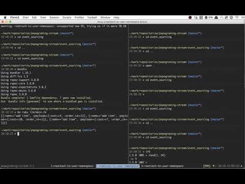Event sourcing: events, event store, projections (part 1) - 2Pegramming Live