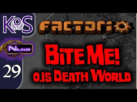 Factorio 0.15 Bite Me! Ep 29: Lab Rejig - Death World COOP MP Gameplay, Let's Play