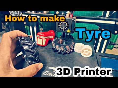 How to make Tyres for Tractor model with 3D Printer