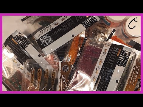 AliExpress soft plastic lures unboxing - ultra light soft baits, cheap fishing nymphs and soft lures