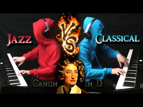 Epic Piano Battle - Canon in D [Classical vs. Jazz]