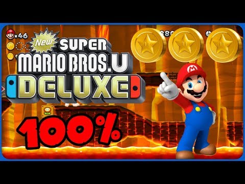 8-3 Rising Tides of Lava ❤️ New Super Mario Bros. U Deluxe ❤️ 100% All Star Coins