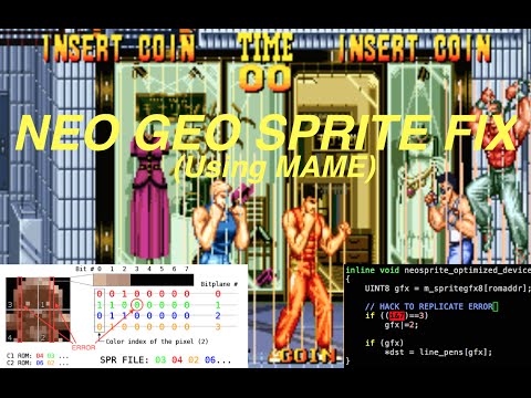 Neo Geo Sprite Lines Fix