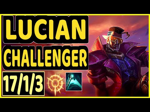 NEON (LUCIAN) - PENTAKILL 17/1/3 KDA BOTTOM ADC CHALLENGER GAMEPLAY - EUW