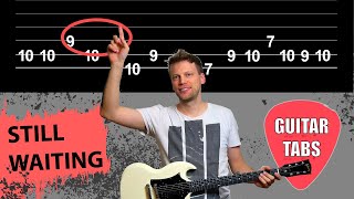 Sum 41 - Still Waiting - How to play on Guitar (Tutorial with Tabs on Screen) - 2024