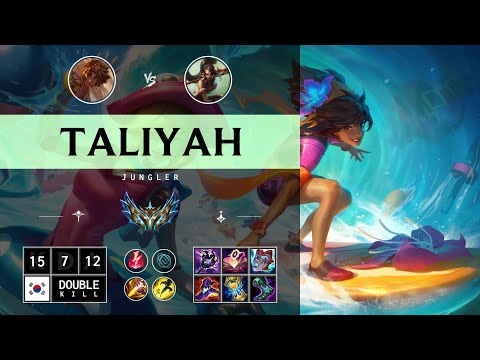 Taliyah Jungle vs Nidalee - KR Challenger Patch 14.12