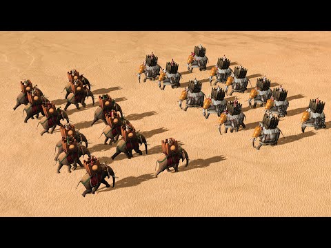 WAR ELEPHANTS CHARGING EVERY CARTHAGE UNIT - Total War ROME 2