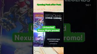 Play Nexus Nights and get promo packs! Opening a Riftbound Unleashed Nexus Night Pack and a booster!