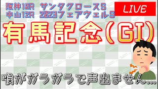 有馬記念(GI) 声ガラガラ実況ライブ配信│阪神10R│中山12R
