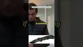 Reporter got hurt testing knife-proof vest #knife #knifeproof #bizar