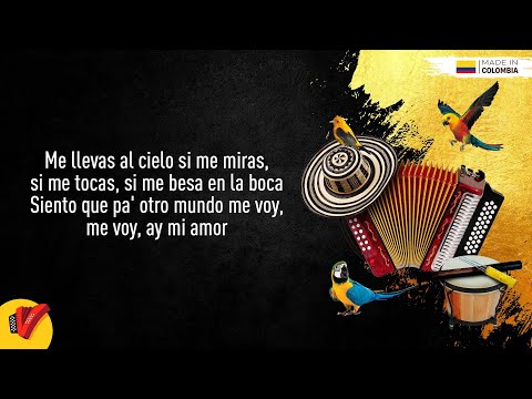 Me Llevas Al Cielo, Peter Manjarrés & Sergio Luis Rodríguez, Video Letra - Sentir Vallenato