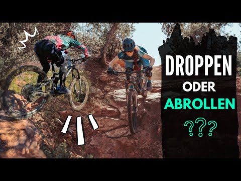 SO vermeidest Du den Abgang über den Lenker! (Deutsch) | Drop am Trail: abrollen oder droppen?